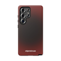 Samsung Galaxy Abstract Black Phone Case Gradient phone case with 'objectsinuse' branding on a white background