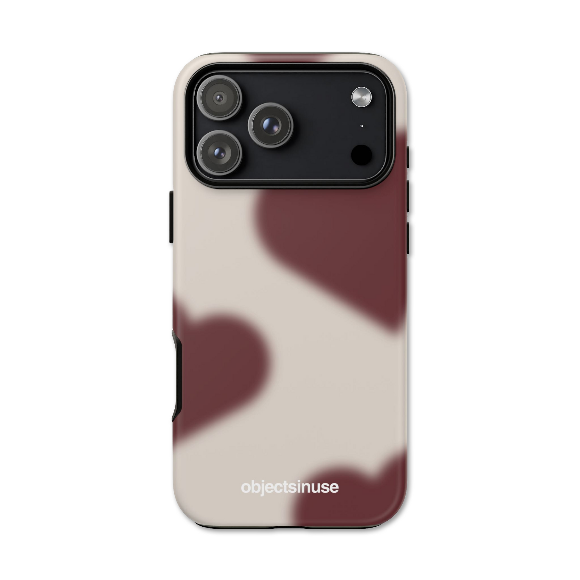 Apple iPhone Case Abstract Art Phone case with abstract design and 'objectsinuse' branding on a white background