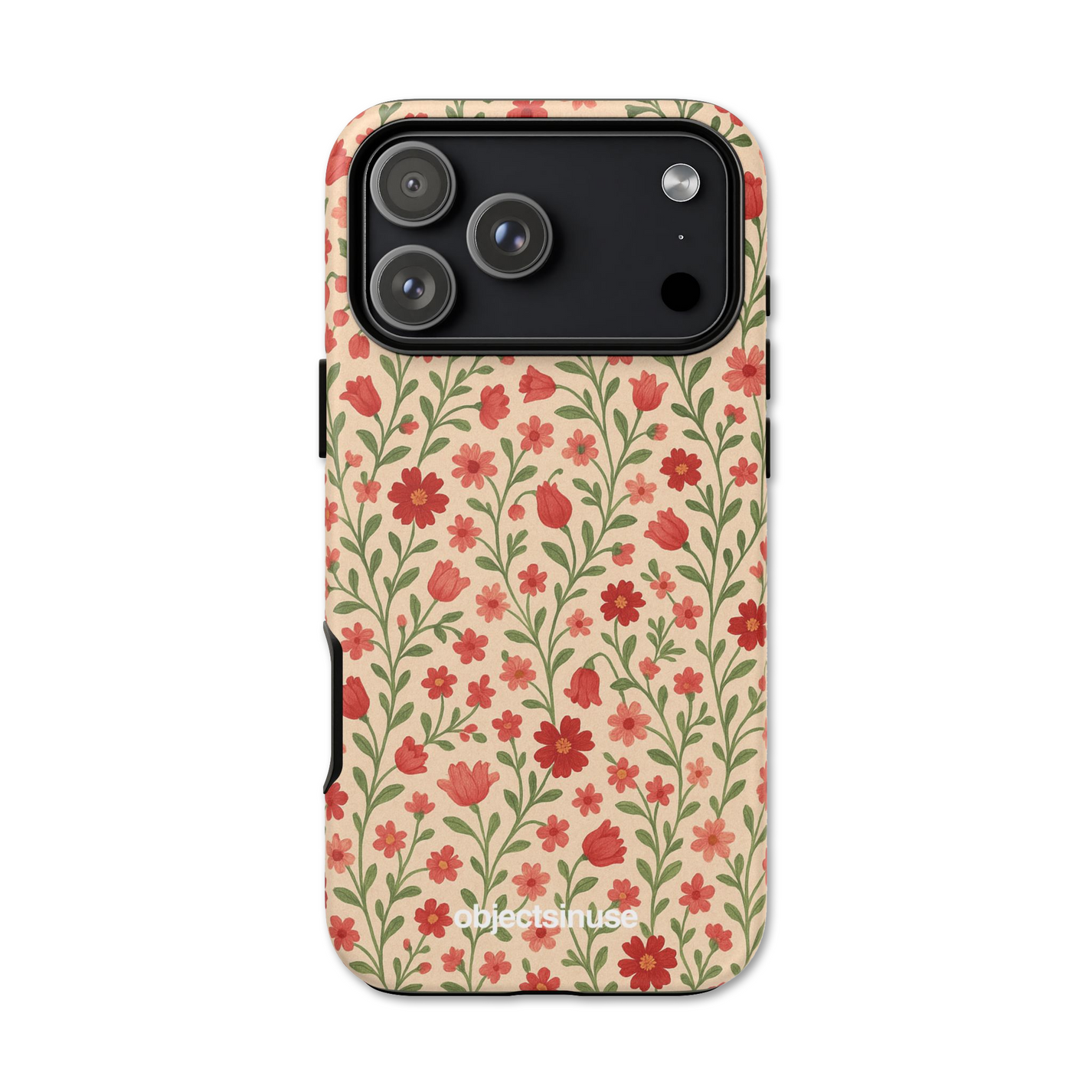 Apple iPhone Cute Abstract Phone case with floral pattern on a white background