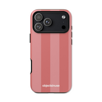 Apple iPhone Cute Phone case with pink and white striped design on a white background